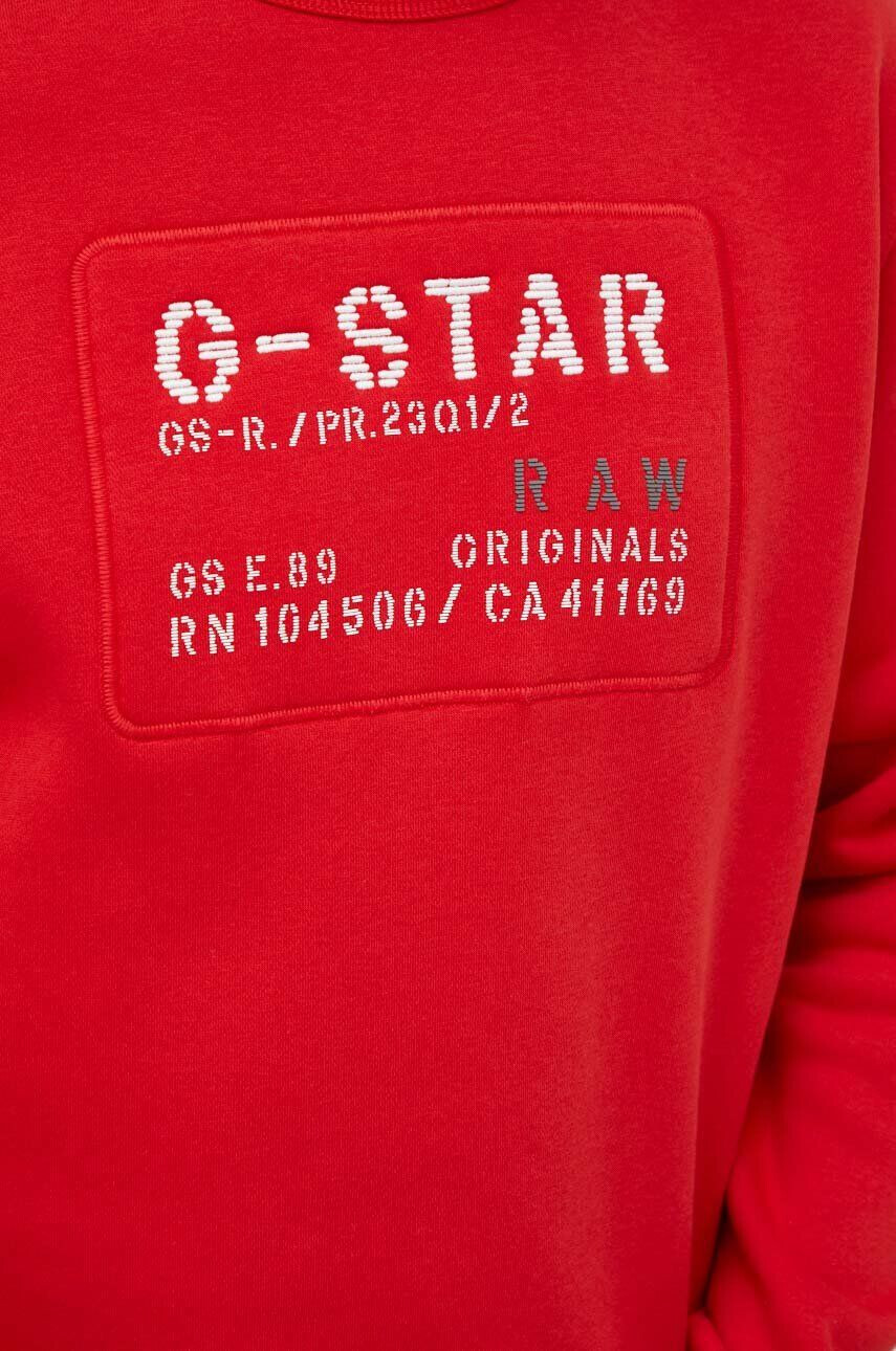 G-Star Raw Mikina dámska fialová farba s kapucňou jednofarebná - Pepit.sk