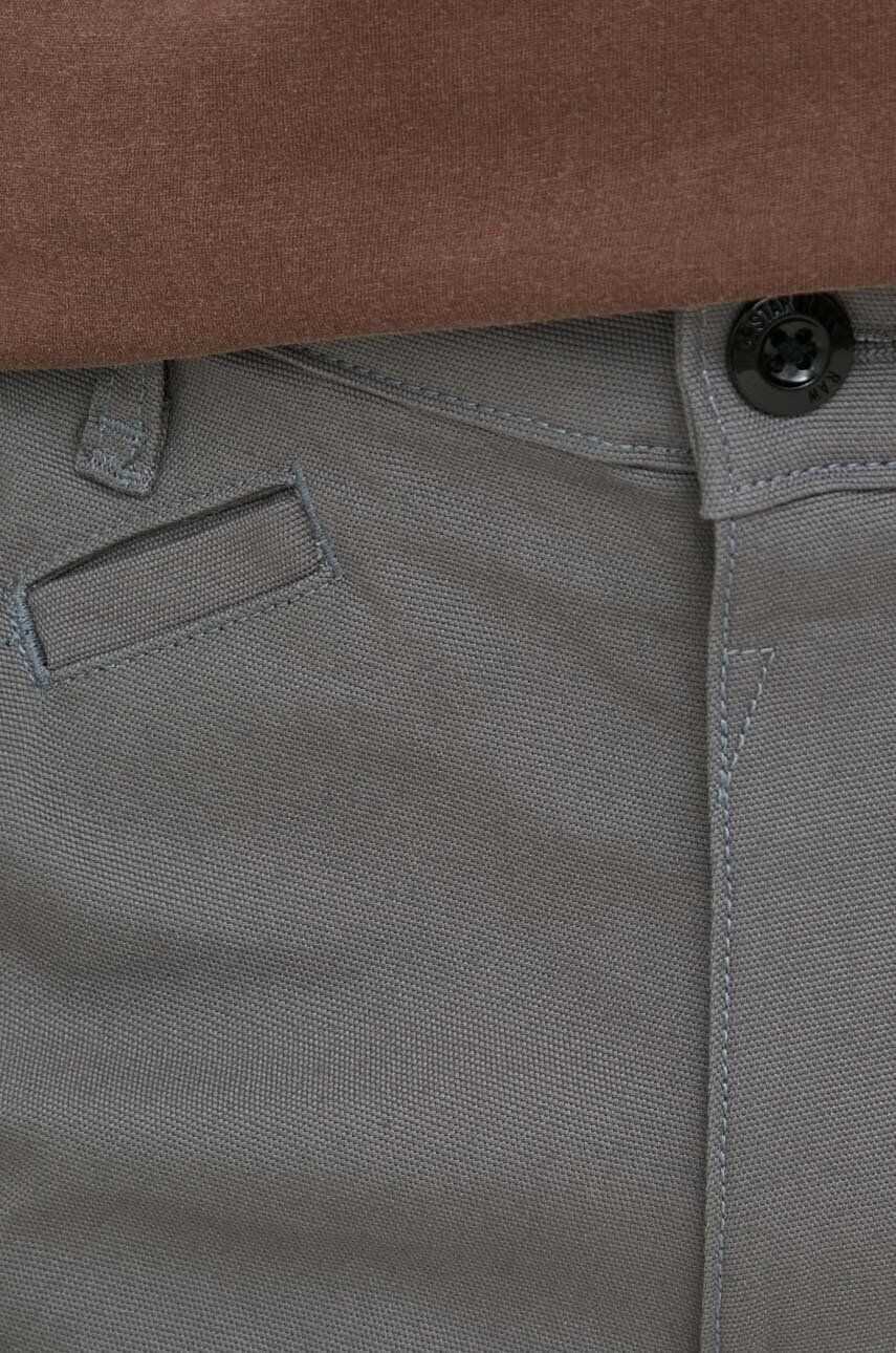 G-Star Raw Nohavice pánske šedá farba strih chinos - Pepit.sk