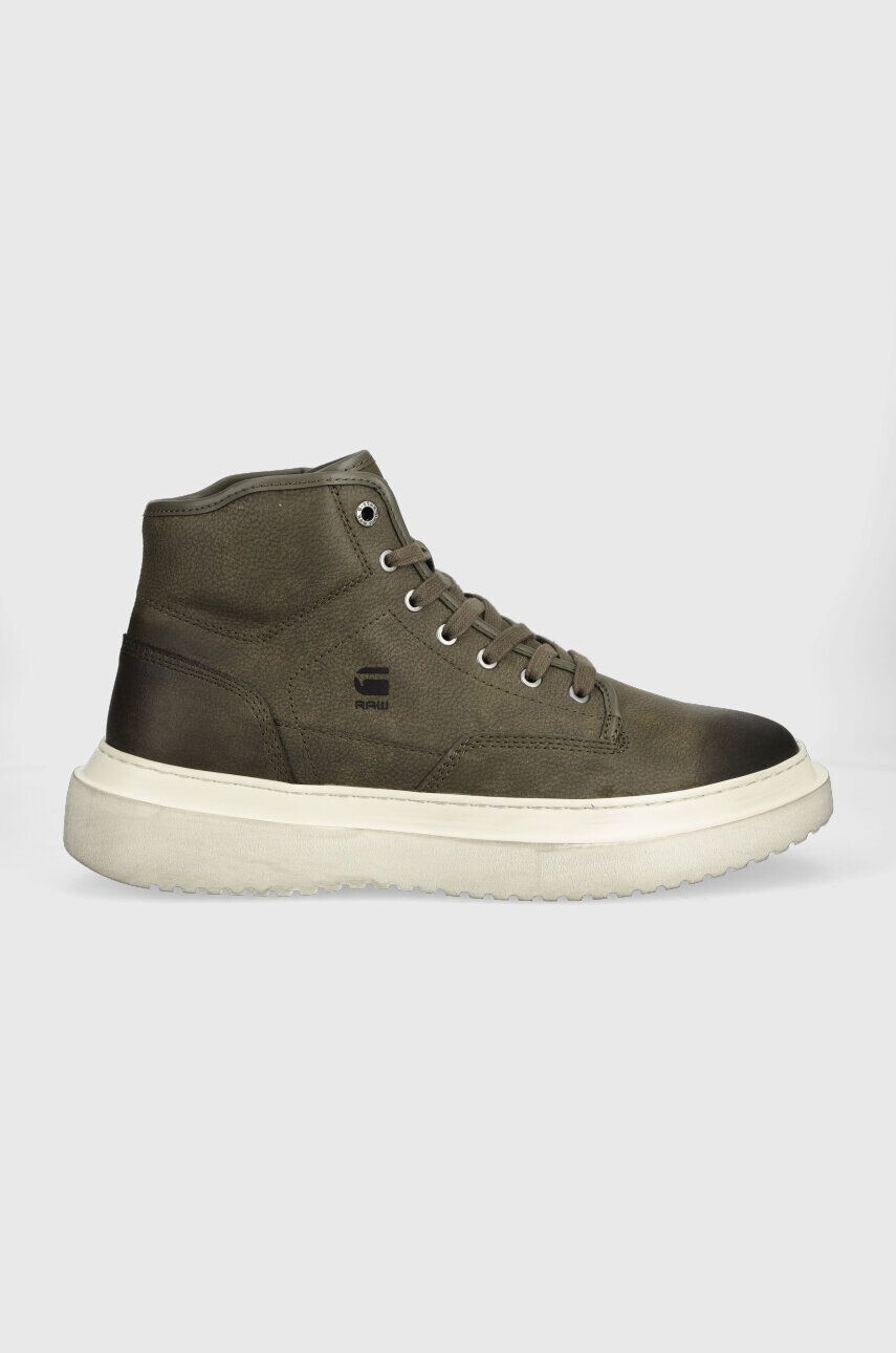 G-Star Raw Tenisky DEXTER MID NUB zelená farba 2242048701.OLV - Pepit.sk