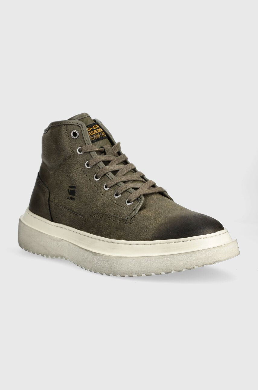 G-Star Raw Tenisky DEXTER MID NUB zelená farba 2242048701.OLV - Pepit.sk