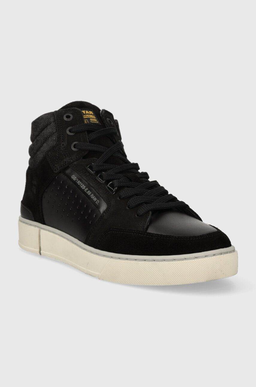 G-Star Raw Tenisky RAVOND II MID LEA čierna farba 2342005714.BLK - Pepit.sk