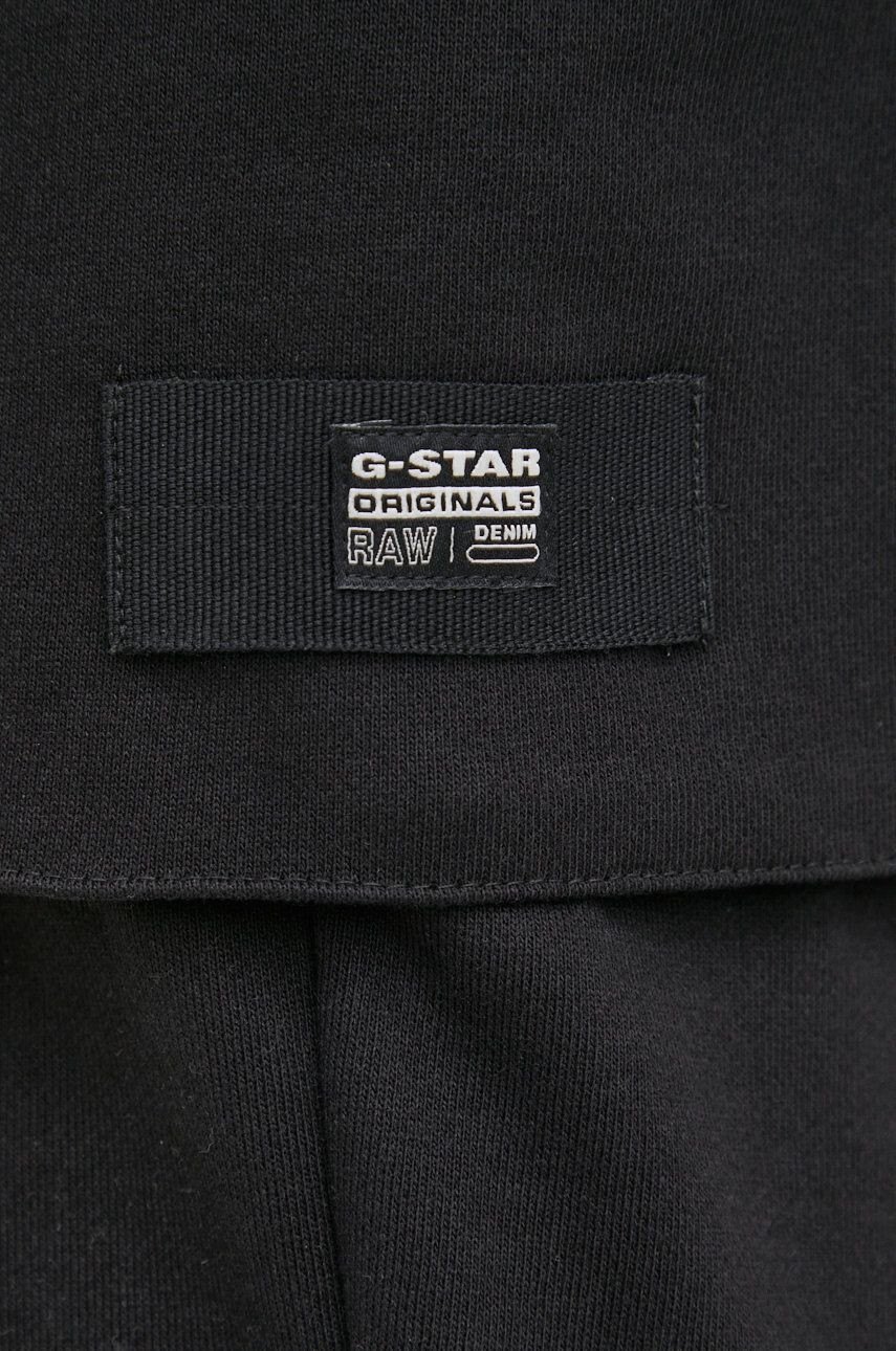 G-Star Raw Tepláky pánske čierna farba jednofarebné - Pepit.sk