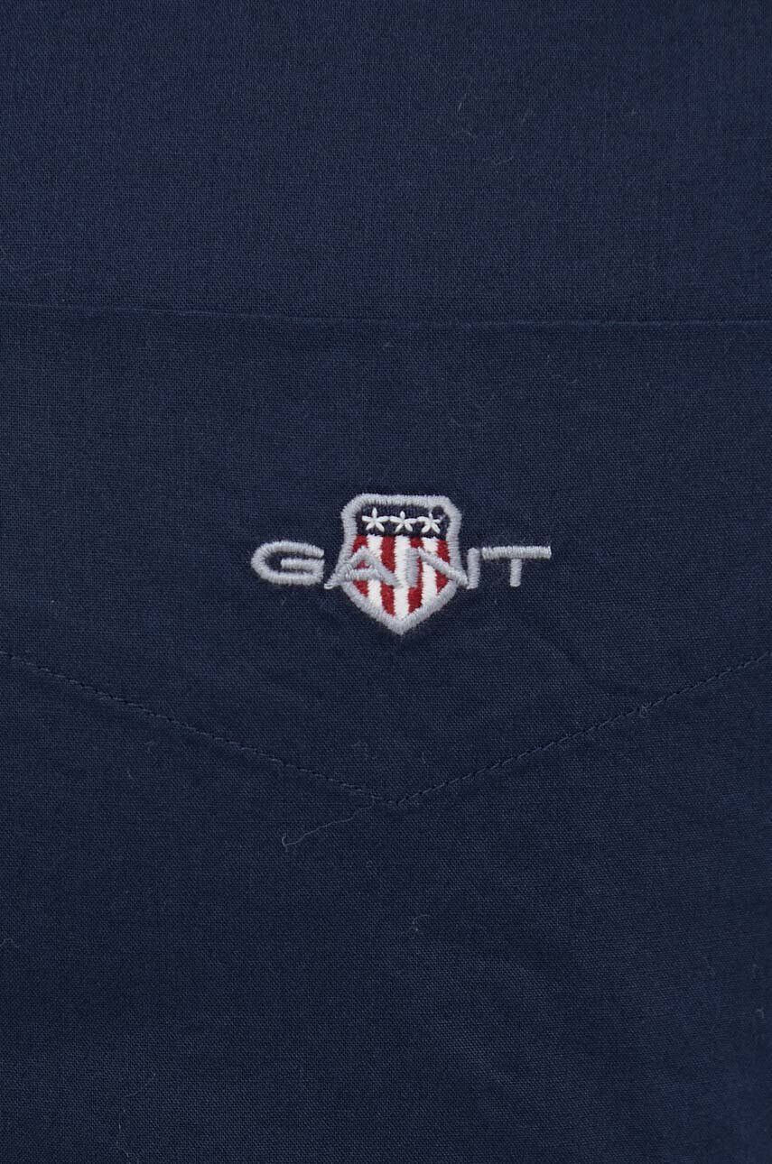 Gant Bavlnená košeľa pánska tmavomodrá farba regular s golierom button-down - Pepit.sk