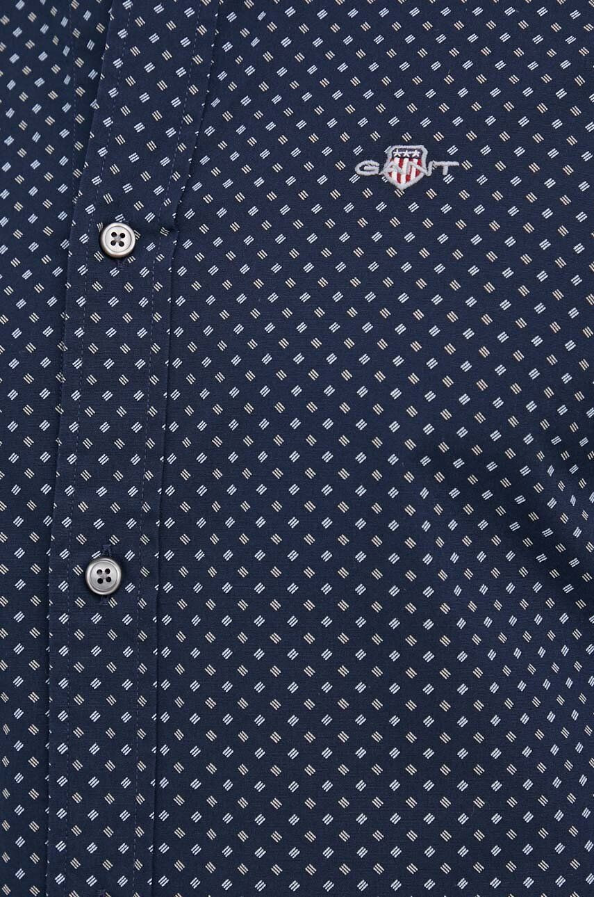 Gant Bavlnená košeľa pánska tmavomodrá farba slim s golierom button-down - Pepit.sk