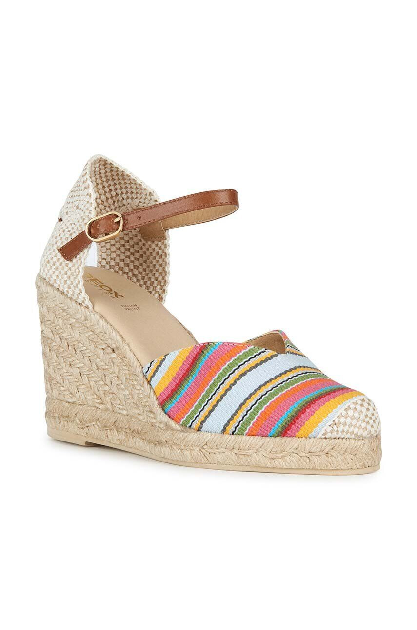 Geox Espadrilky D GELSA béžová farba na kline D35TPA 01143 C0G5F - Pepit.sk