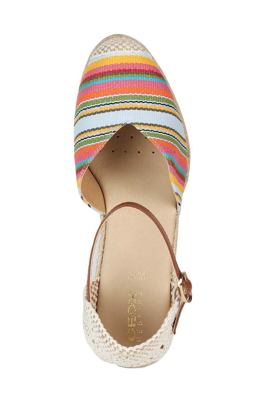 Geox Espadrilky D GELSA béžová farba na kline D35TPA 01143 C0G5F - Pepit.sk