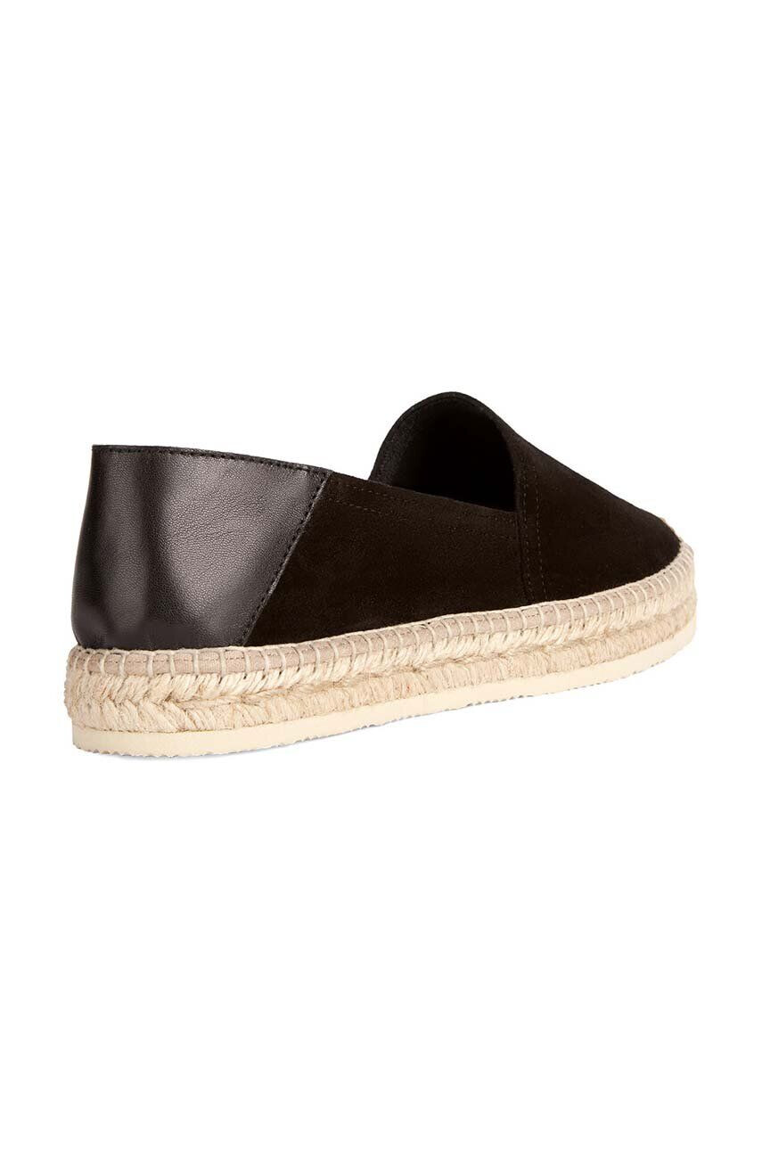 Geox Kožené espadrilky D LAMPEDUSA čierna farba D35V0A 02285 C9999 - Pepit.sk