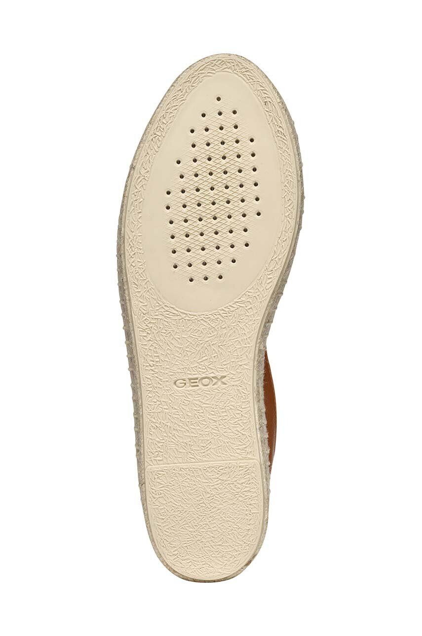 Geox Kožené espadrilky D LAMPEDUSA A hnedá farba D36V0A00085C6001 - Pepit.sk