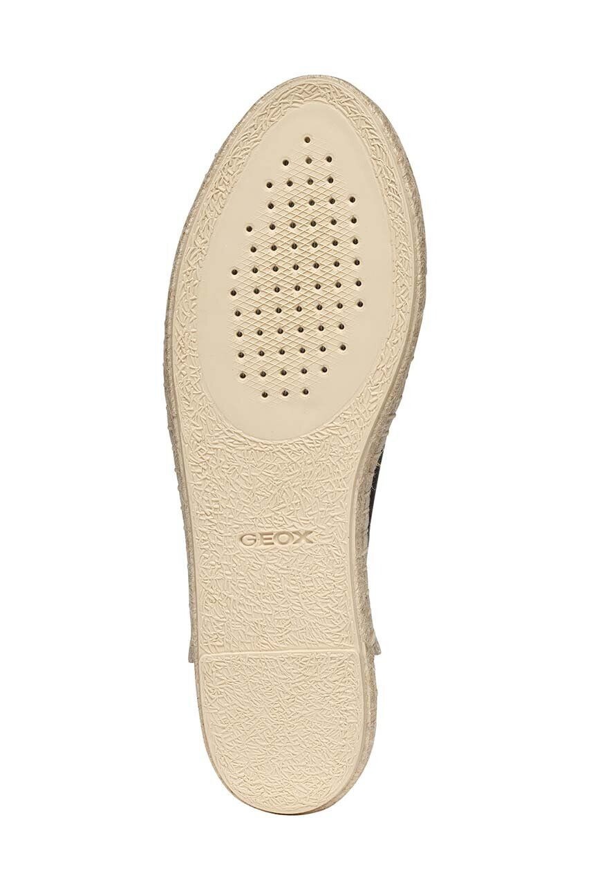 Geox Kožené espadrilky D LAMPEDUSA B čierna farba D36V0B00085C9999 - Pepit.sk