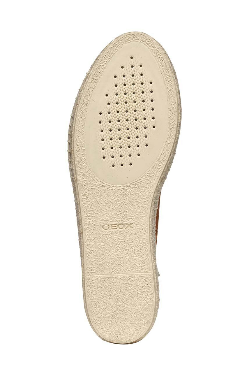 Geox Kožené espadrilky D LAMPEDUSA B hnedá farba D36V0B00085C6001 - Pepit.sk