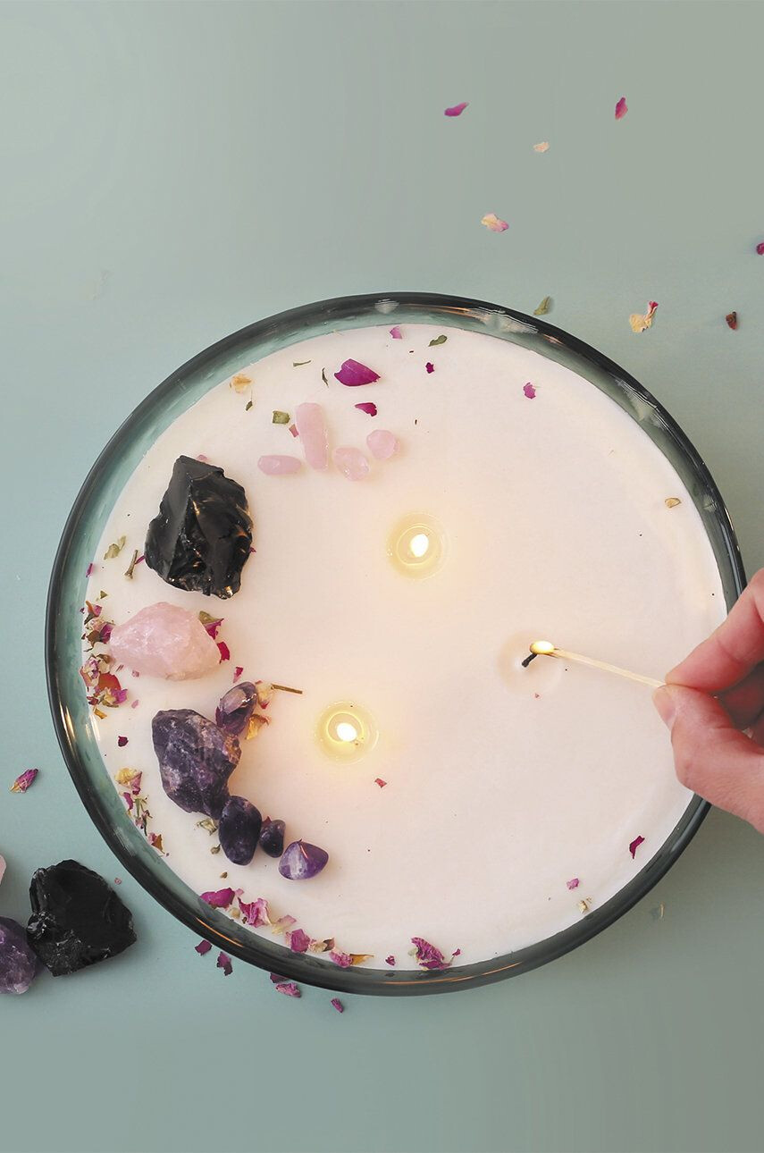 Graine Creative DIY sada vonných sviečok Lithotherapy Candle XXL - Pepit.sk