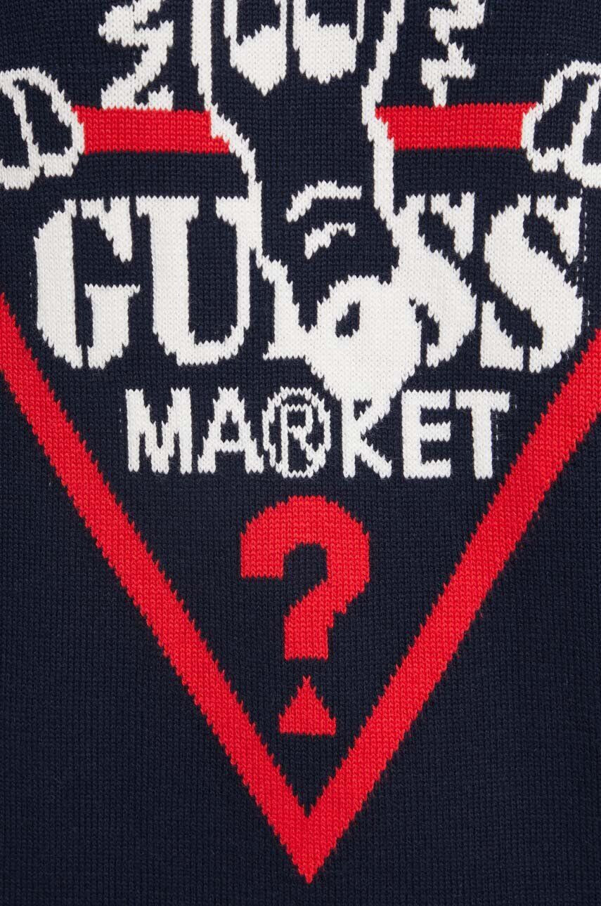 Guess Originals Bavlnený sveter tmavomodrá farba tenký - Pepit.sk