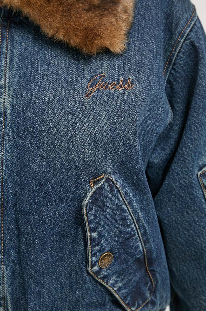 Guess Originals Bunda dámska béžová farba prechodná oversize - Pepit.sk