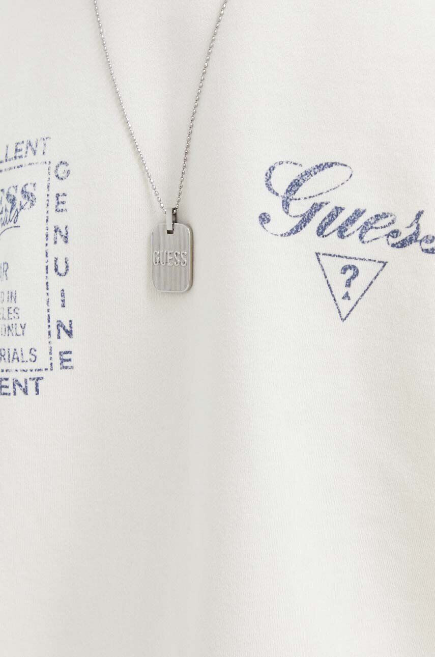 Guess Originals Mikina béžová farba s potlačou - Pepit.sk