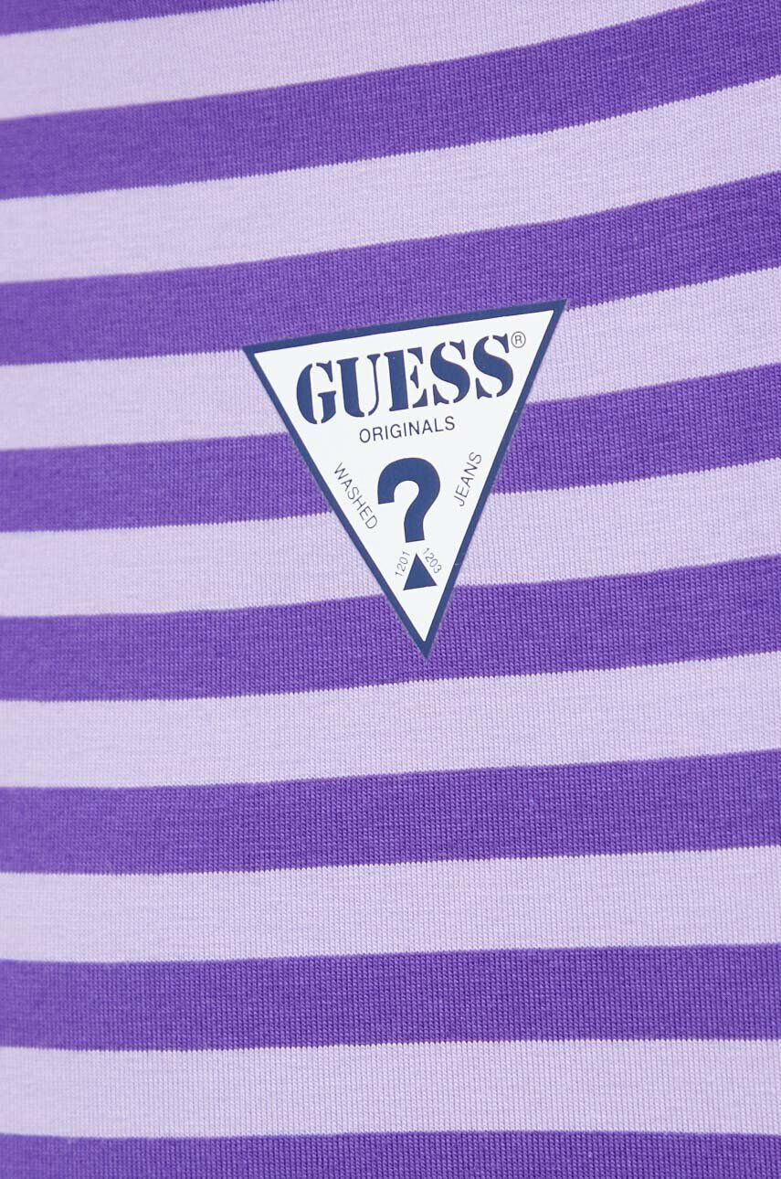 Guess Originals Tričko dámsky fialová farba - Pepit.sk