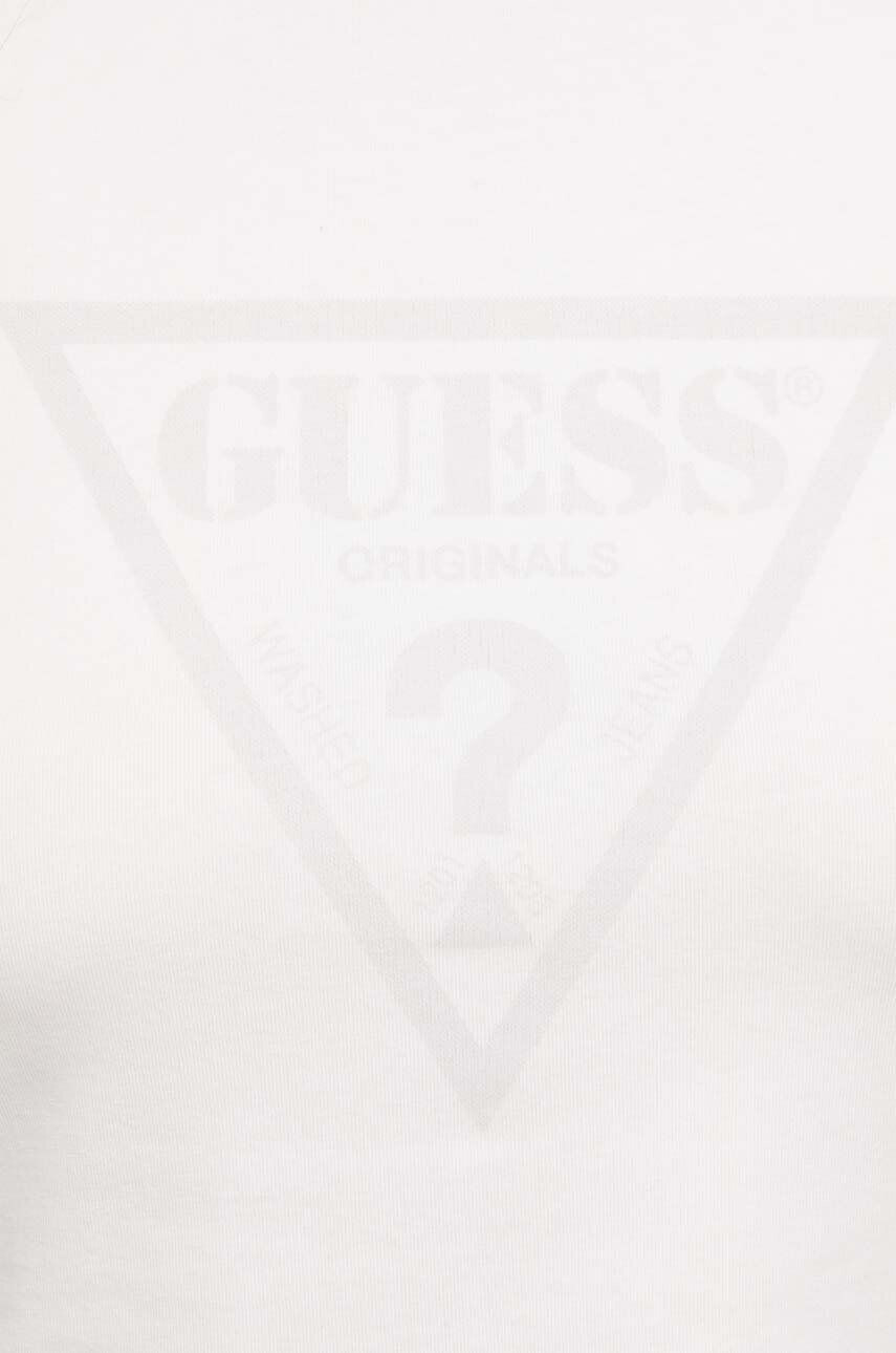 Guess Originals Tričko béžová farba s potlačou - Pepit.sk