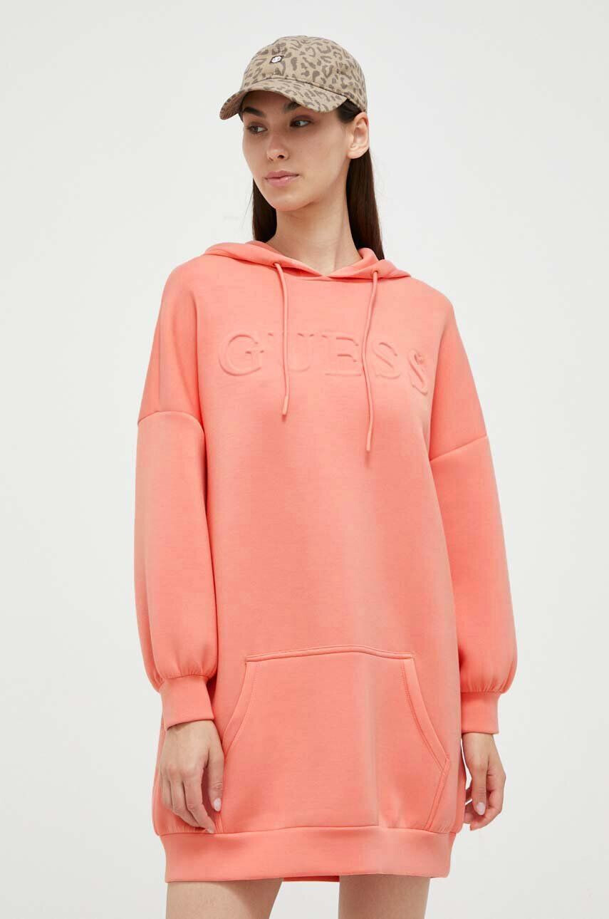 Guess Šaty fialová farba mini oversize - Pepit.sk