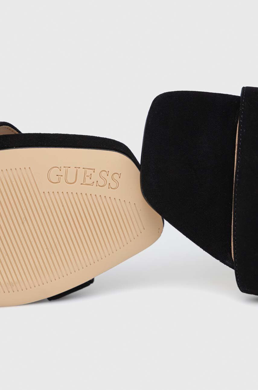 Guess Semišové sandále Morra čierna farba FL5MRR SUE03 BLACK - Pepit.sk