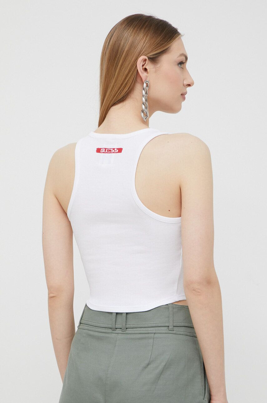 Guess Top x Banksy dámsky biela farba - Pepit.sk