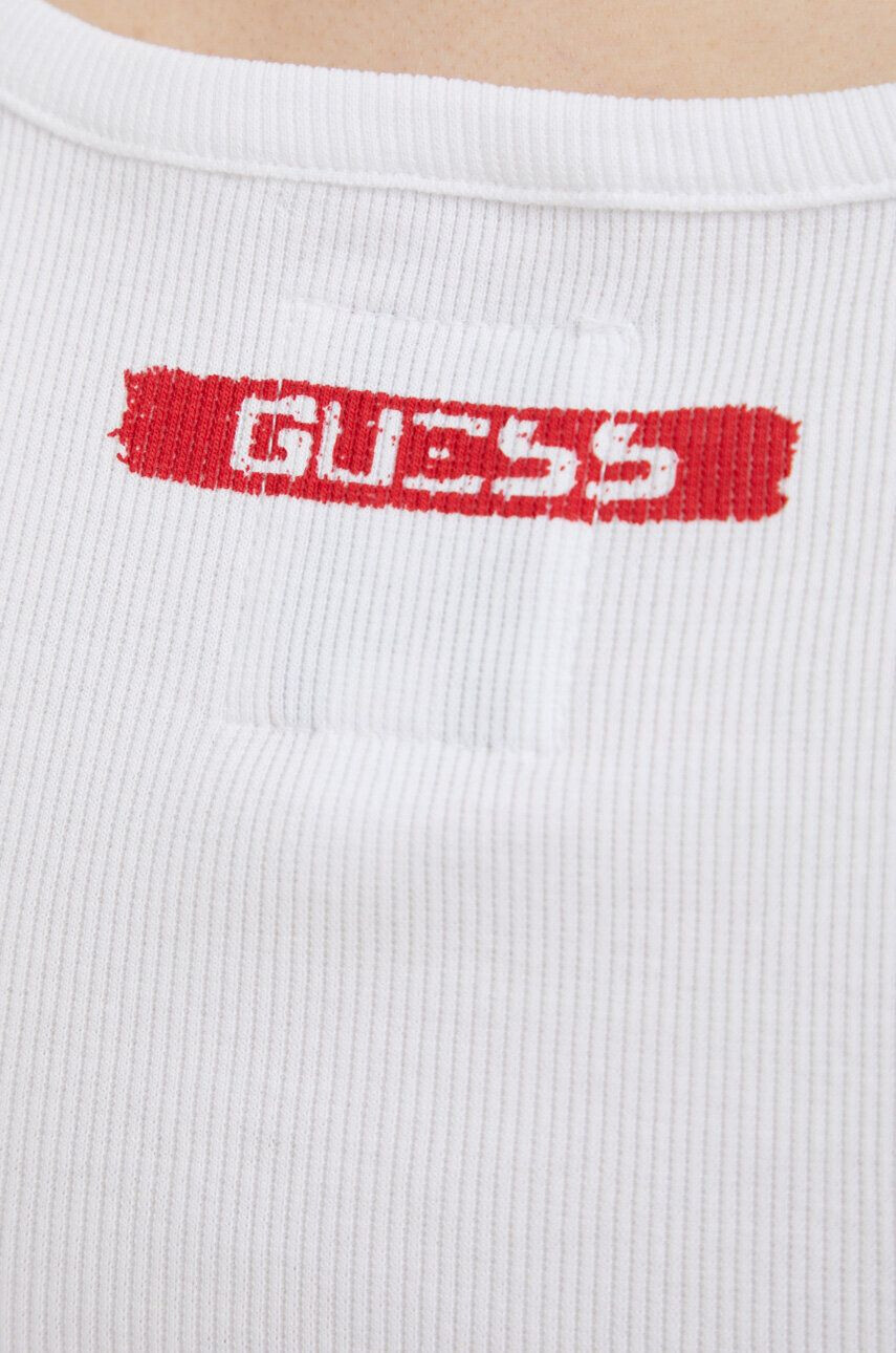 Guess Top x Banksy dámsky biela farba - Pepit.sk