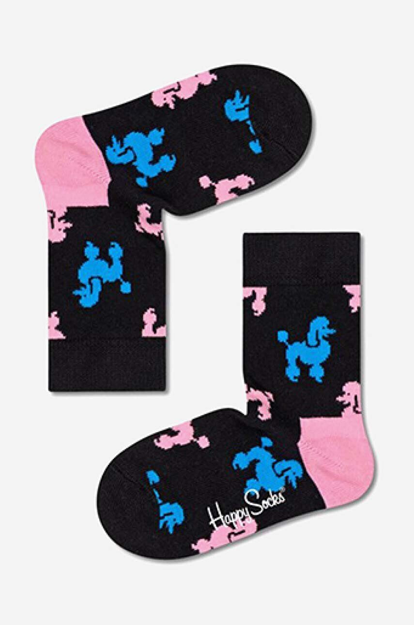 Happy Socks Detské ponožky Poodle čierna farba KPDL01-9300 - Pepit.sk