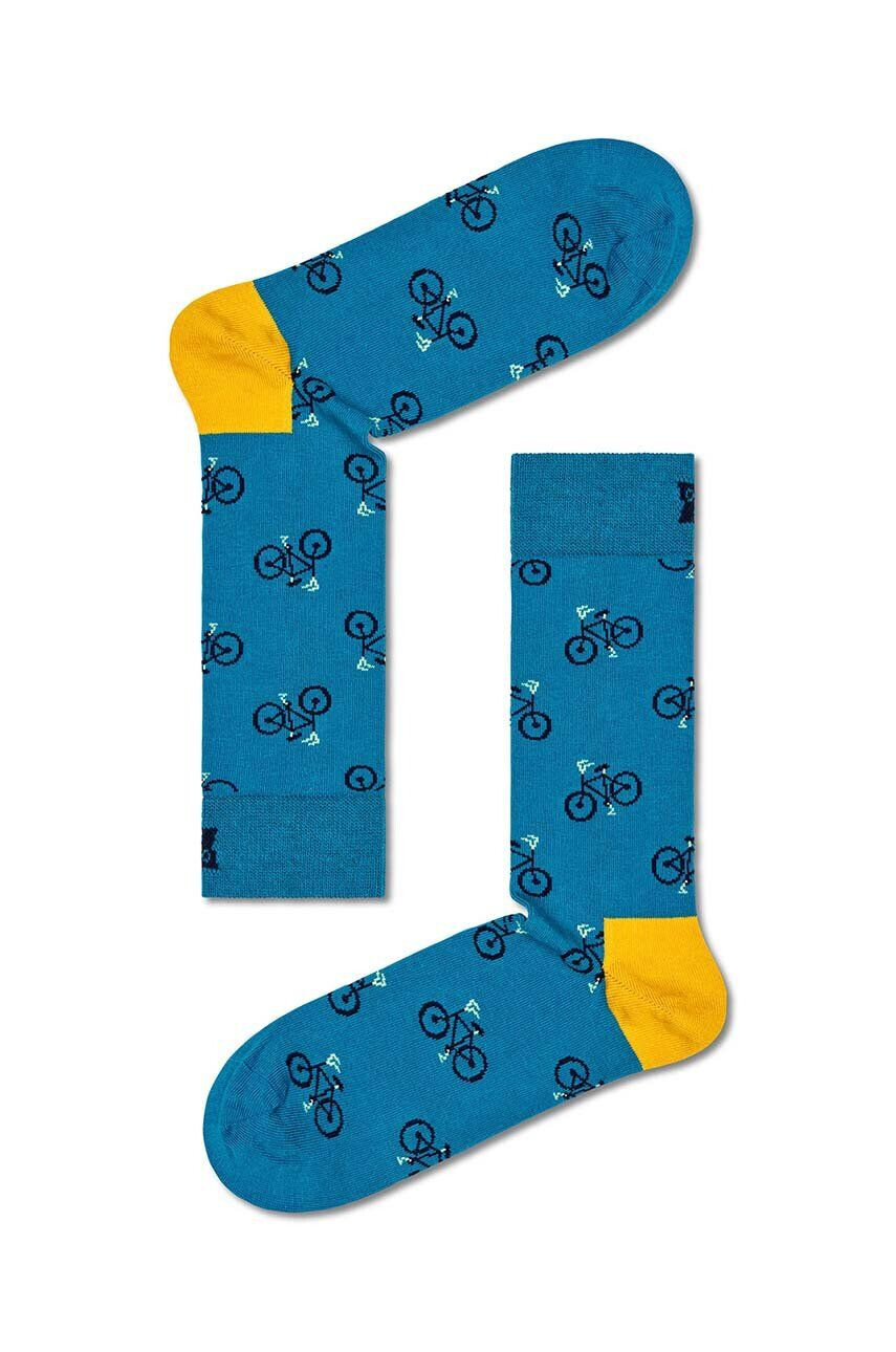 Happy Socks Ponožky Bike Sock tyrkysová farba - Pepit.sk