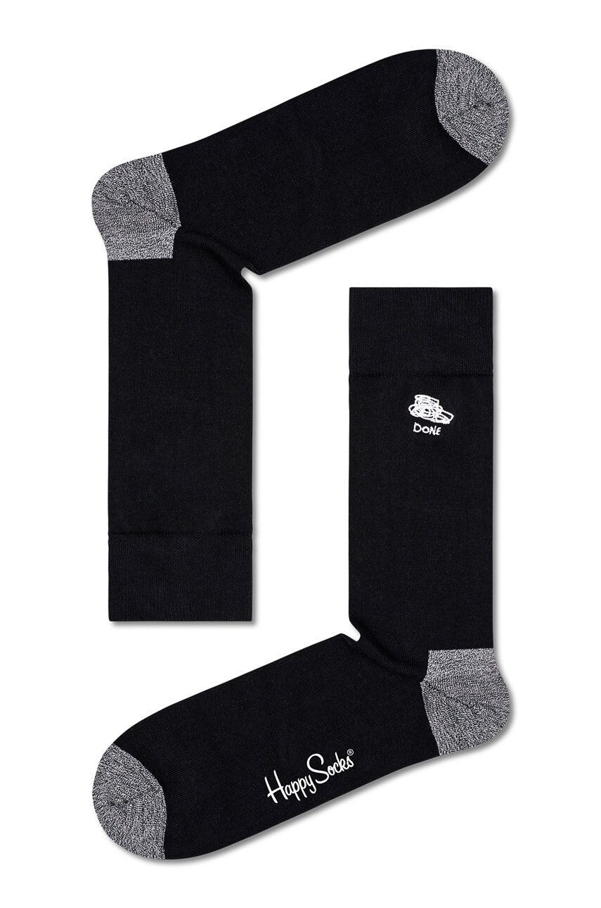 Happy Socks Ponožky Black And White (4-Pack) - Pepit.sk