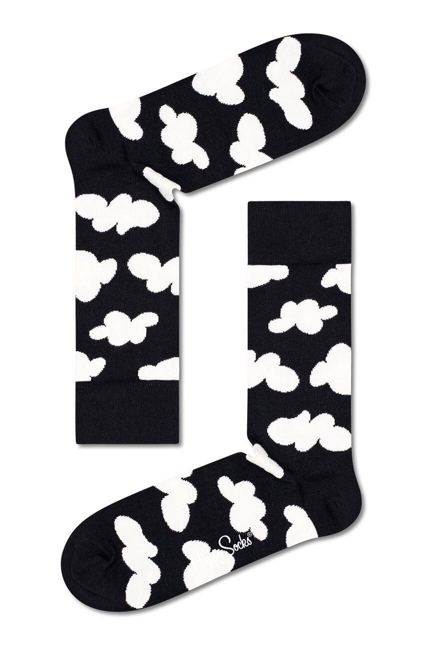 Happy Socks Ponožky Black And White (4-Pack) - Pepit.sk