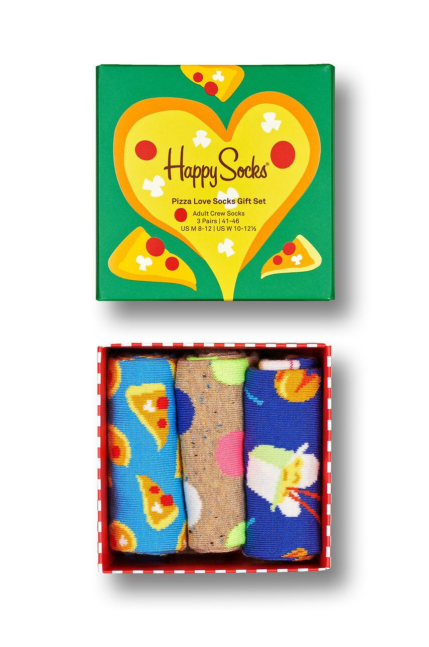 Happy Socks Ponožky Pizza Love (3-Pack) - Pepit.sk