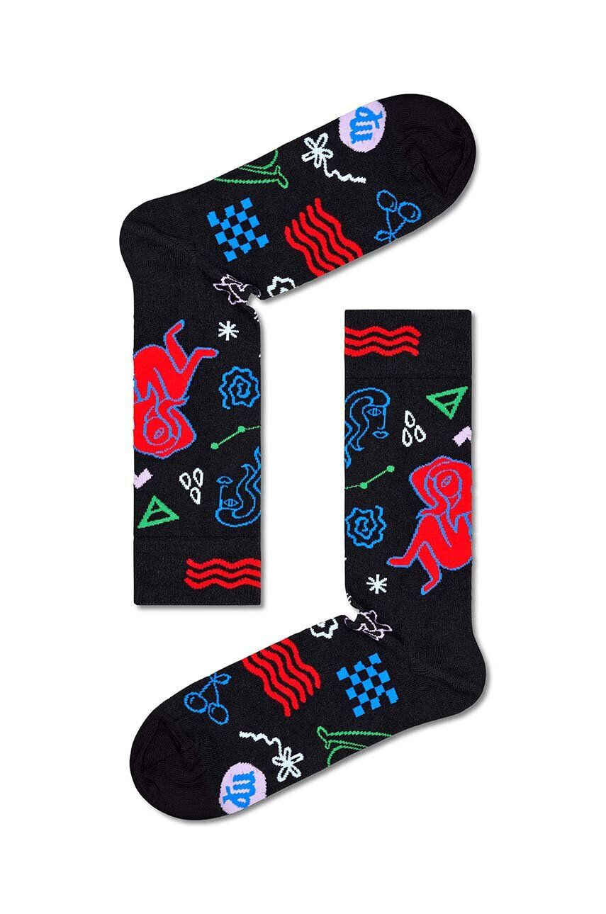 Happy Socks Ponožky Zodiac Virgo čierna farba - Pepit.sk