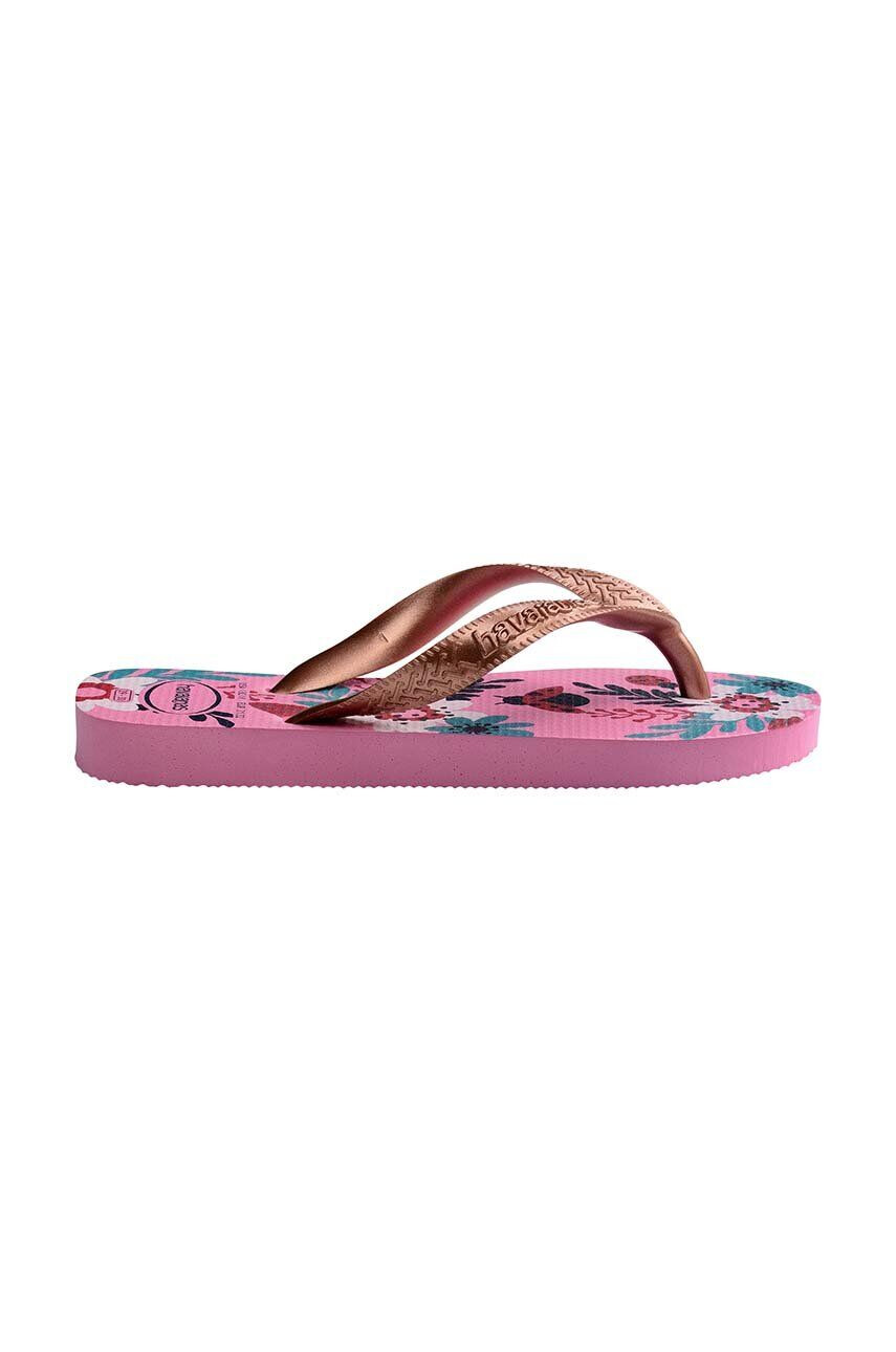 Havaianas Detské žabky FLORES ružová farba - Pepit.sk