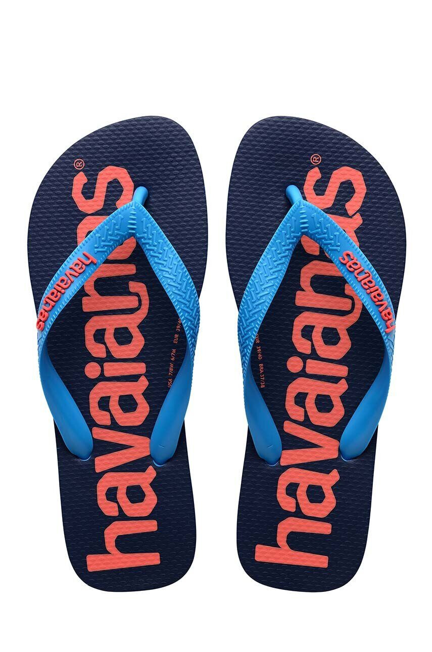 Havaianas Detské žabky LOGOMANIA tmavomodrá farba - Pepit.sk