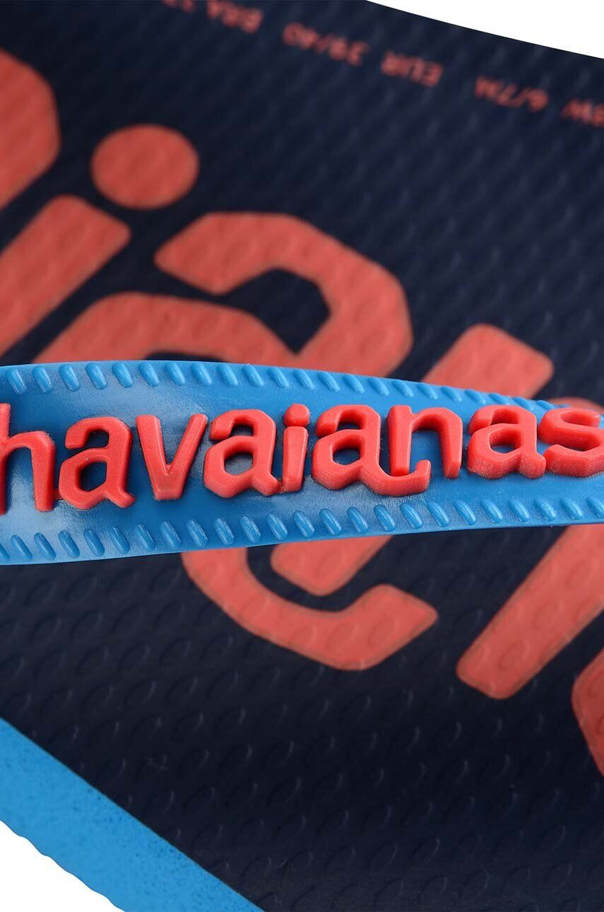 Havaianas Detské žabky LOGOMANIA tmavomodrá farba - Pepit.sk