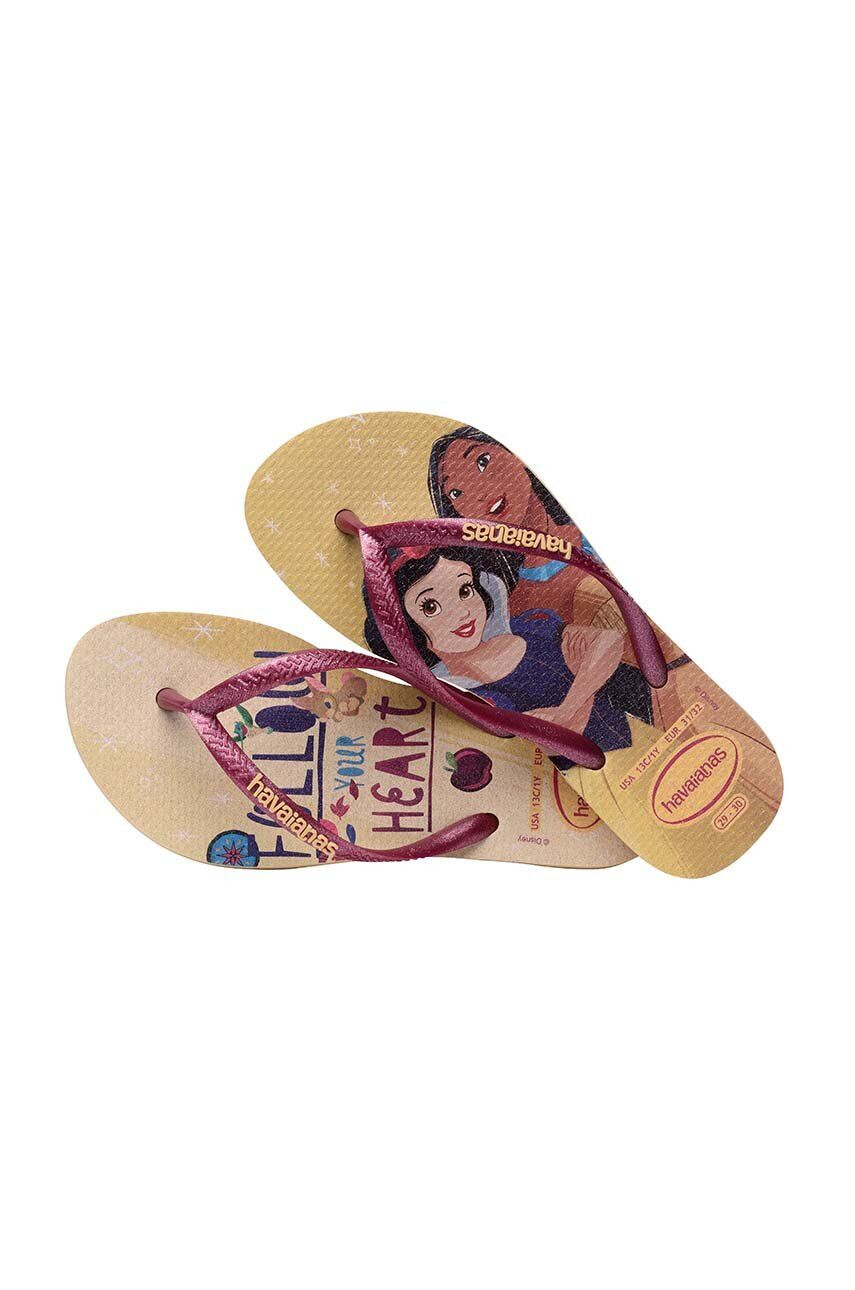 Havaianas Detské žabky SLIM PRINCESS béžová farba - Pepit.sk