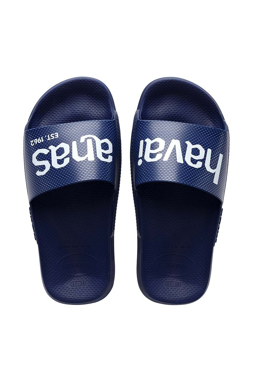 Havaianas Šľapky SLIDE CLASSIC LOGOMANIA tmavomodrá farba 4148124.0555 - Pepit.sk