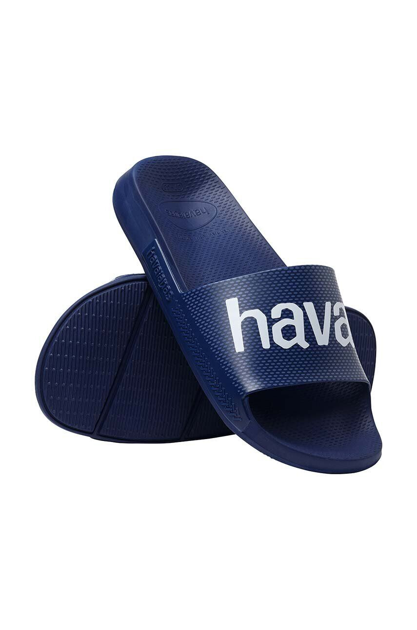 Havaianas Šľapky SLIDE CLASSIC LOGOMANIA tmavomodrá farba 4148124.0555 - Pepit.sk