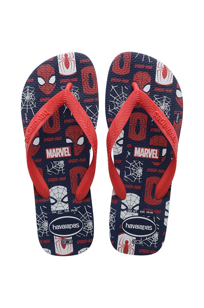 Havaianas Žabky Top Marvel Logomania červená farba - Pepit.sk