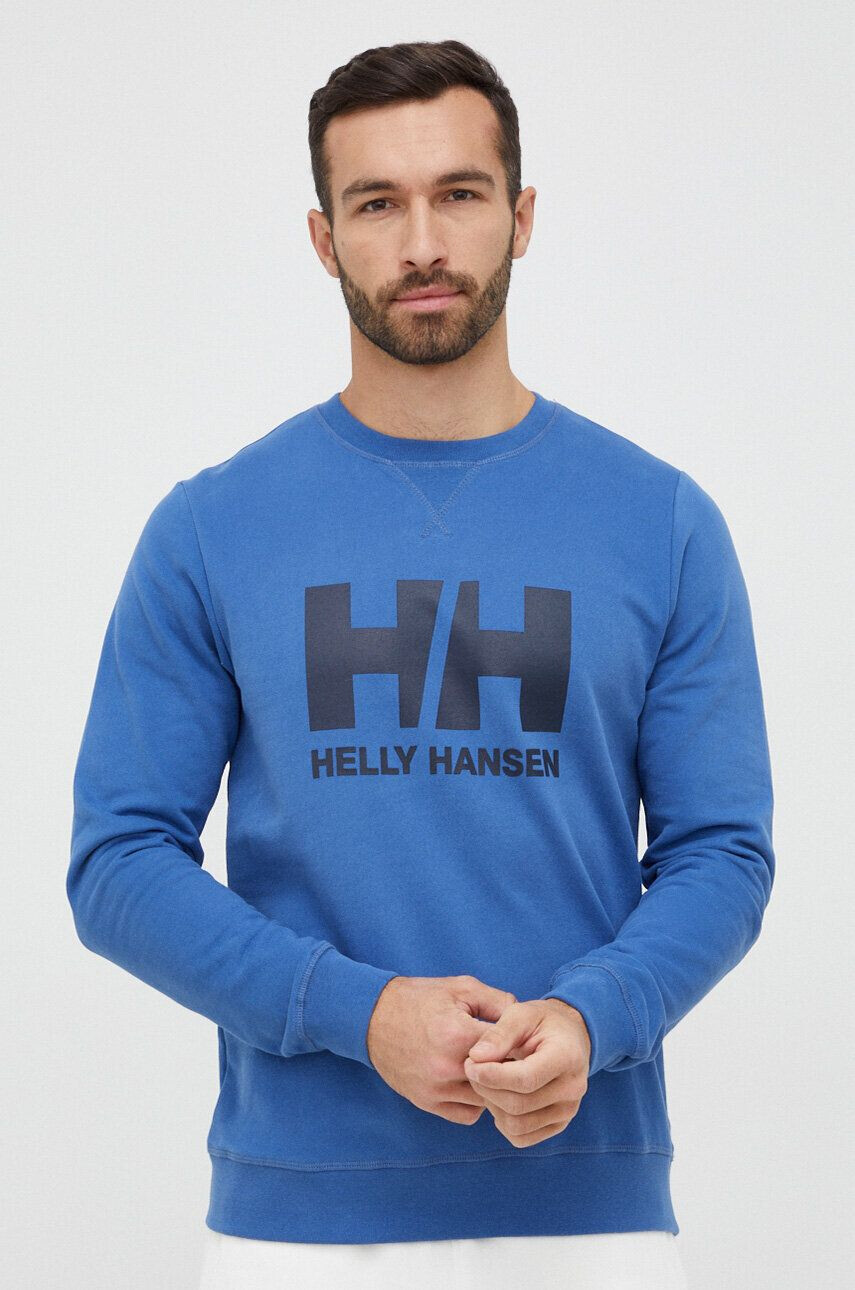 Helly Hansen Bavlnená mikina 34000-597 pánska jednofarebná - Pepit.sk