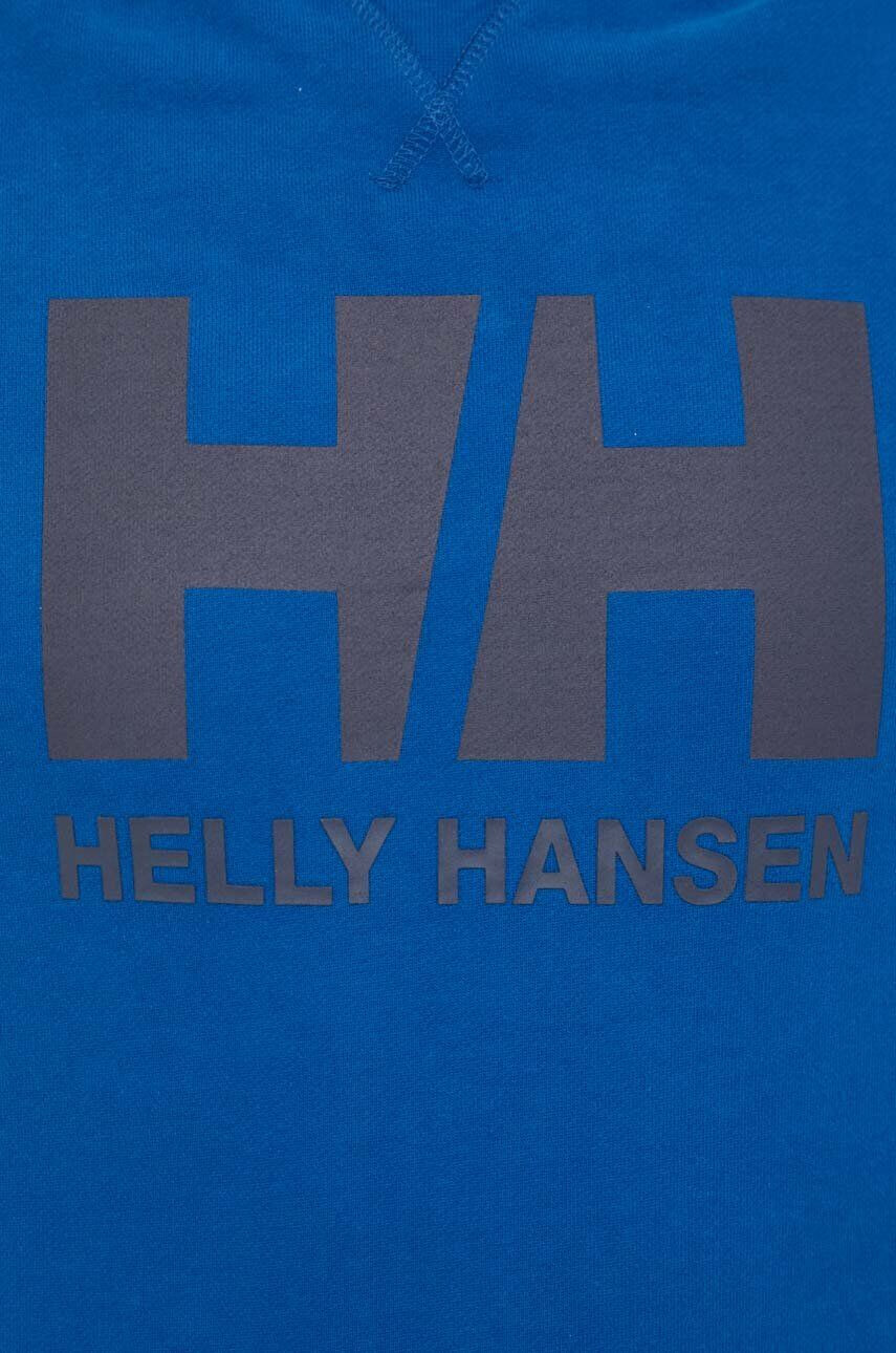 Helly Hansen Bavlnená mikina pánska tmavomodrá farba s potlačou - Pepit.sk