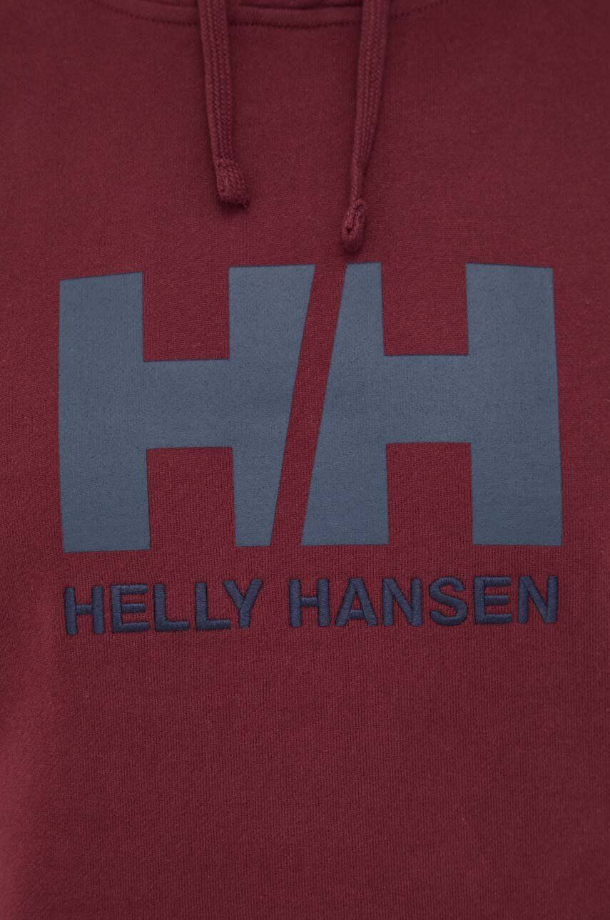 Helly Hansen Bavlnená mikina HH LOGO HOODIE pánska tmavomodrá farba s kapucňou s nášivkou 33977 - Pepit.sk