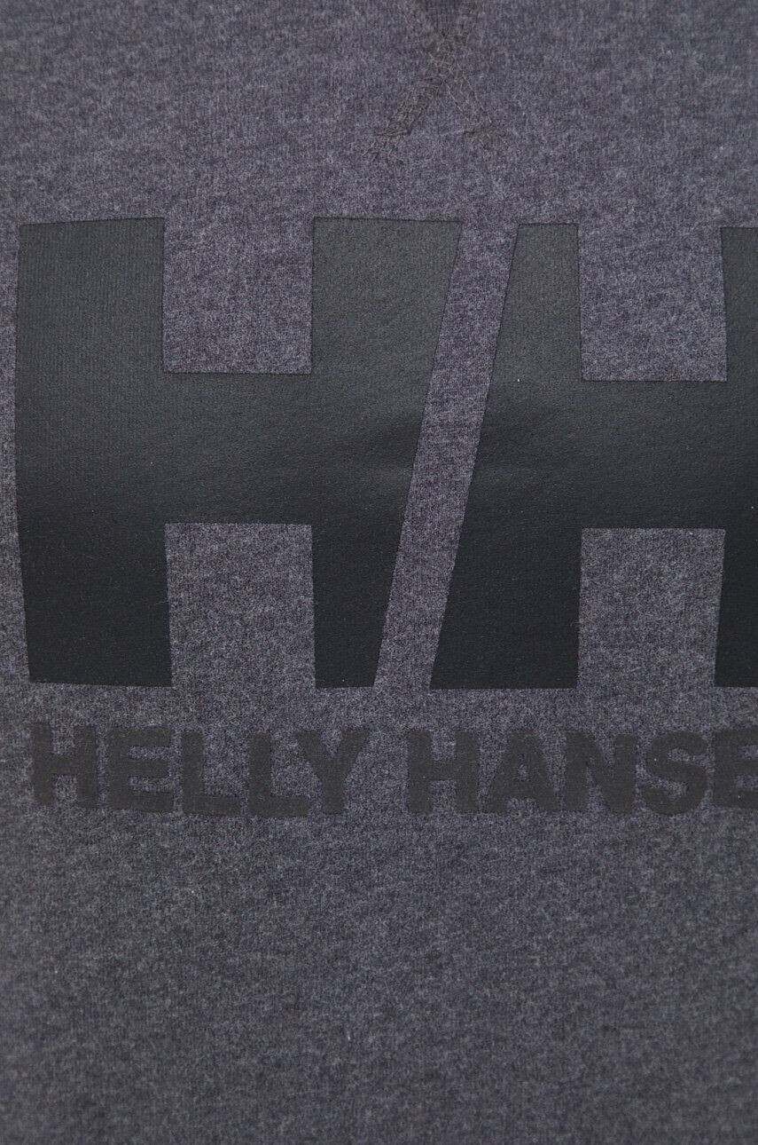 Helly Hansen Bavlnená mikina 34000-597 pánska šedá farba jednofarebná - Pepit.sk