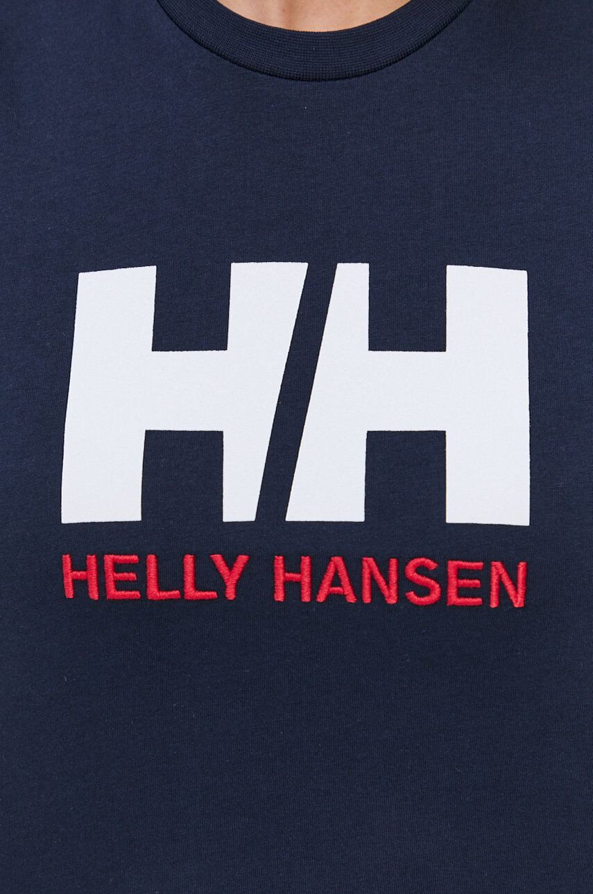 Helly Hansen Bavlnené tričko tmavomodrá farba - Pepit.sk