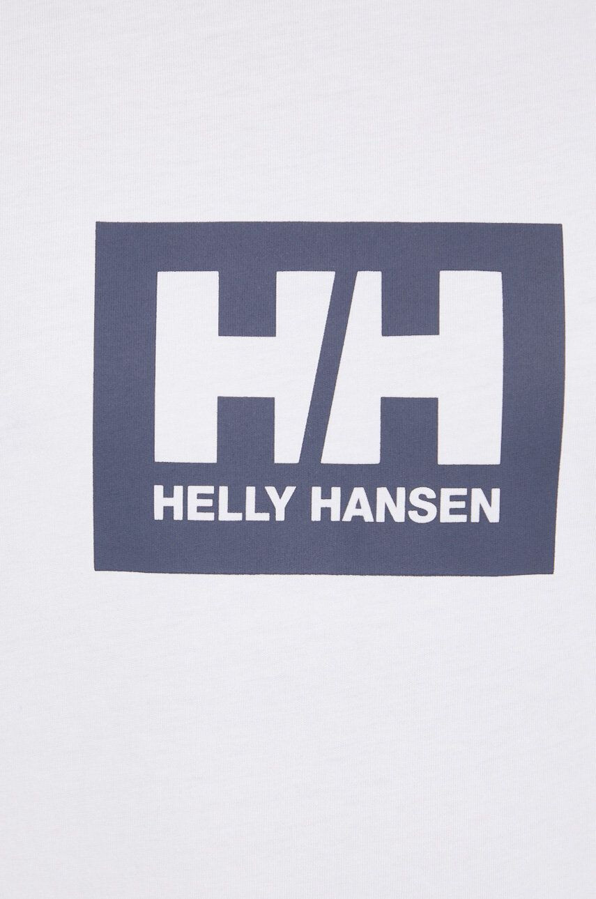 Helly Hansen Bavlnené tričko 53285-096 čierna farba s potlačou - Pepit.sk