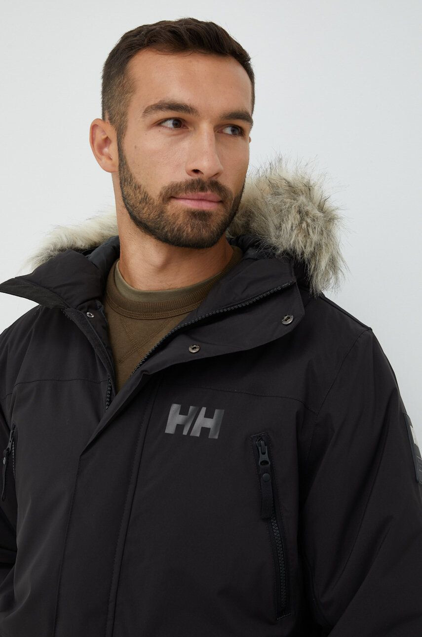 Helly Hansen Bunda REINE PARKA pánska čierna farba prechodná 53630 - Pepit.sk