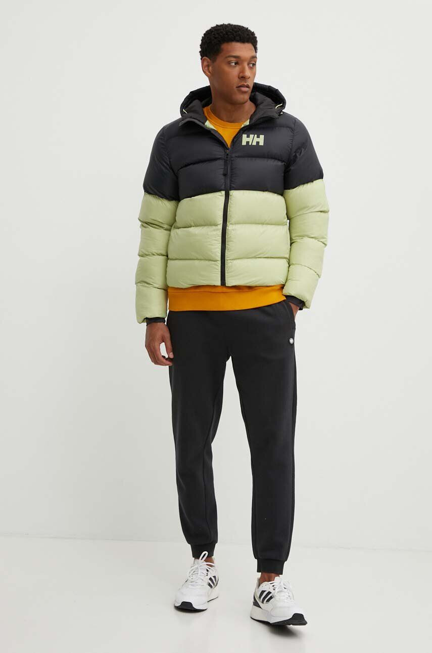 Helly Hansen Bunda ACTIVE PUFFY JACKET pánska zelená farba zimná 53523 - Pepit.sk