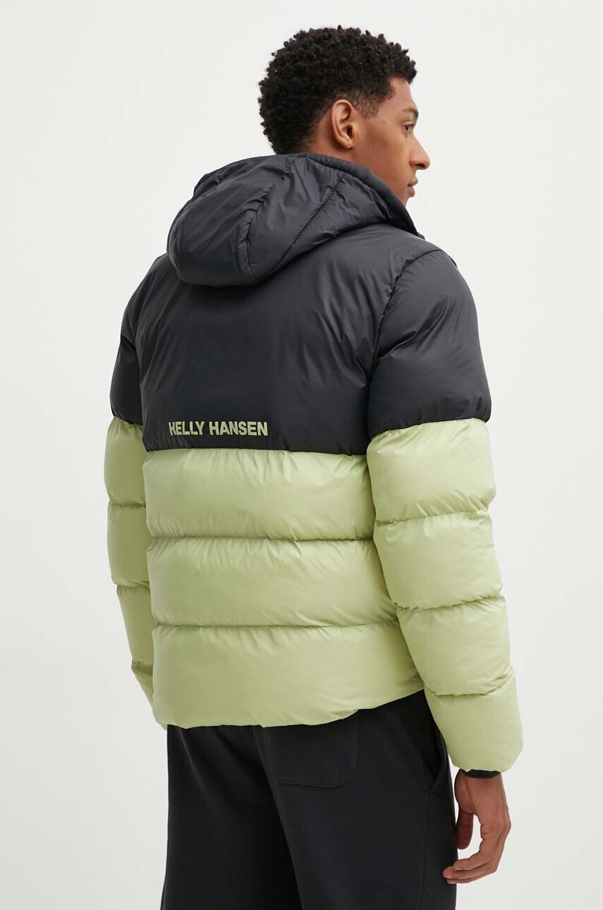 Helly Hansen Bunda ACTIVE PUFFY JACKET pánska zelená farba zimná 53523 - Pepit.sk