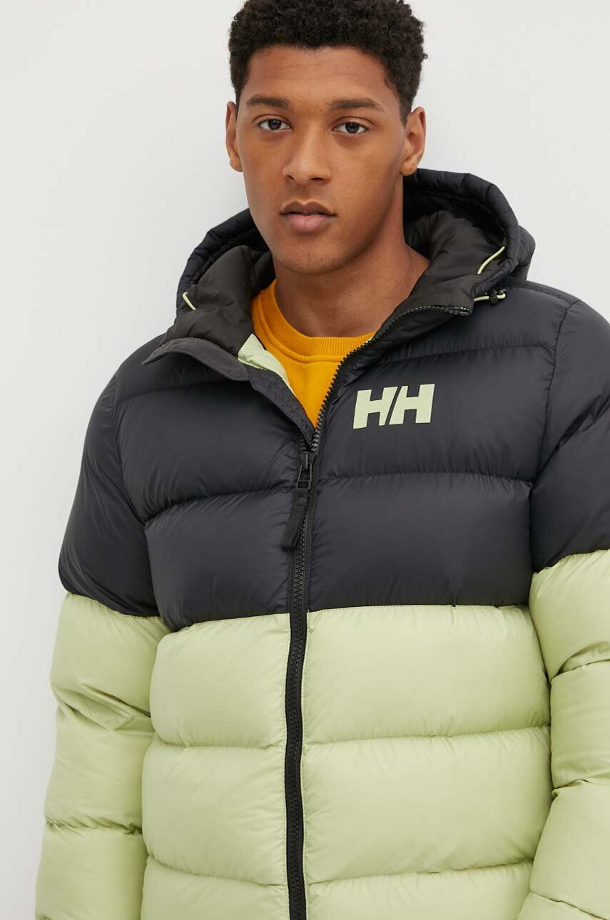 Helly Hansen Bunda ACTIVE PUFFY JACKET pánska zelená farba zimná 53523 - Pepit.sk