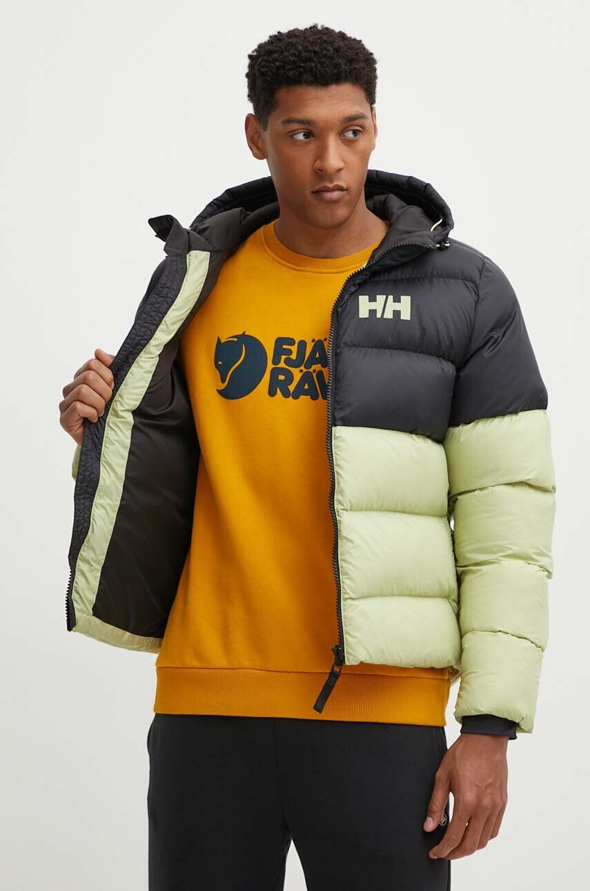 Helly Hansen Bunda ACTIVE PUFFY JACKET pánska zelená farba zimná 53523 - Pepit.sk