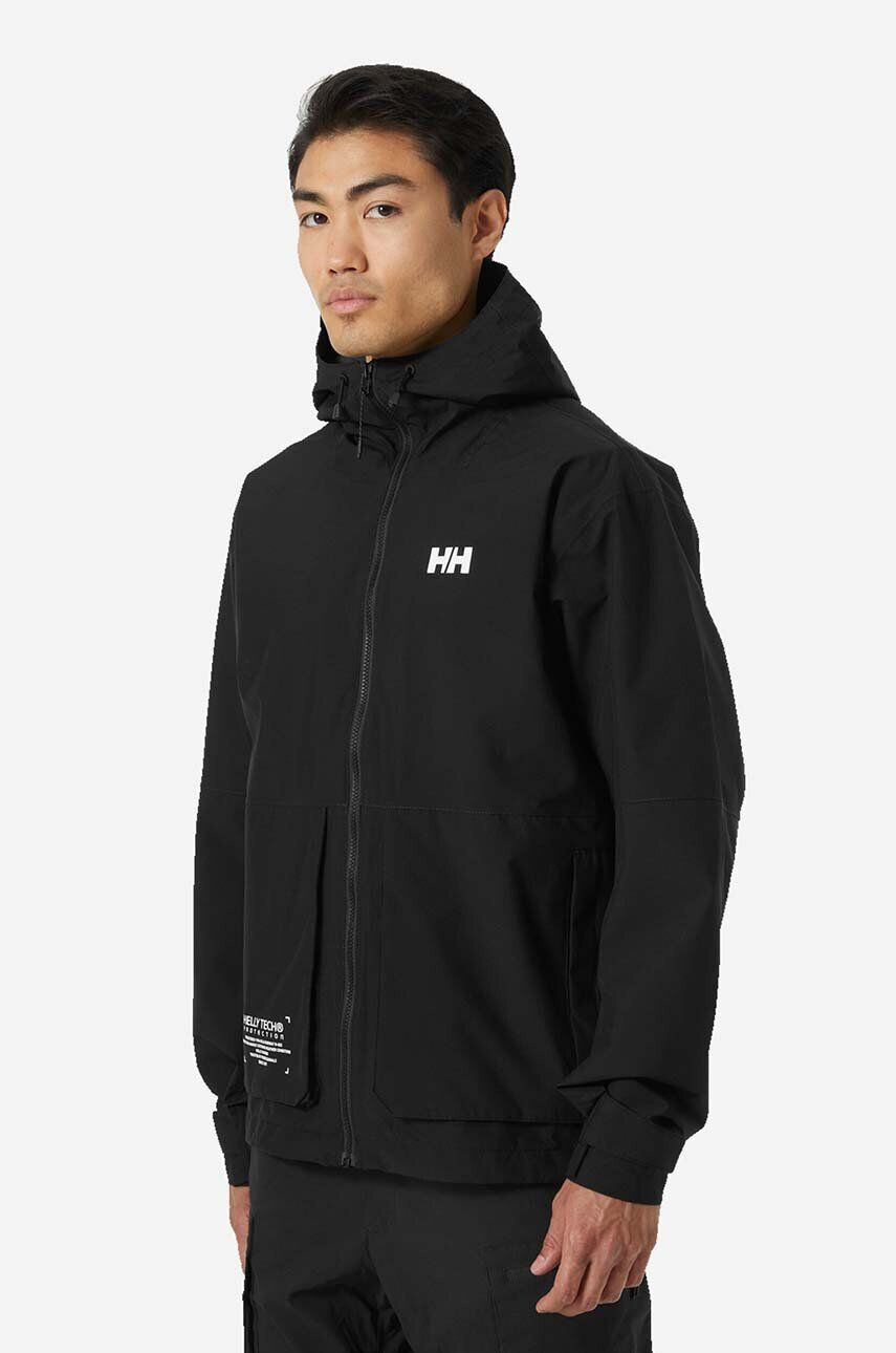 Helly Hansen Bunda Move Rain Move Rain Jacket 53960 990 pánska čierna farba prechodná - Pepit.sk