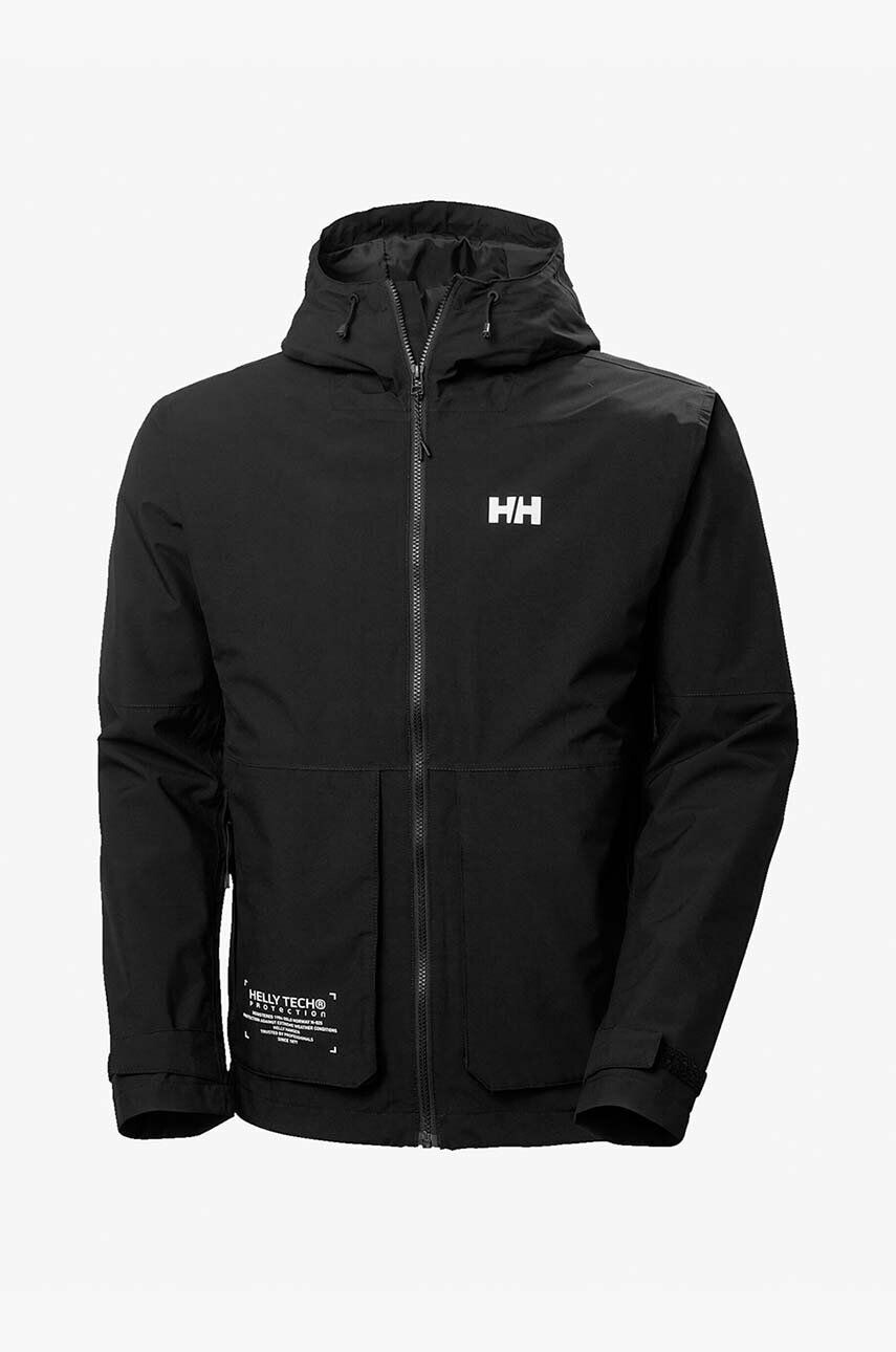 Helly Hansen Bunda Move Rain Move Rain Jacket 53960 990 pánska čierna farba prechodná - Pepit.sk